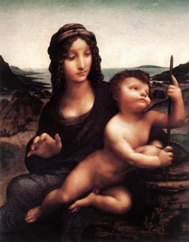 LEONARDO da Vinci Leda (detail) ghk Sweden oil painting art